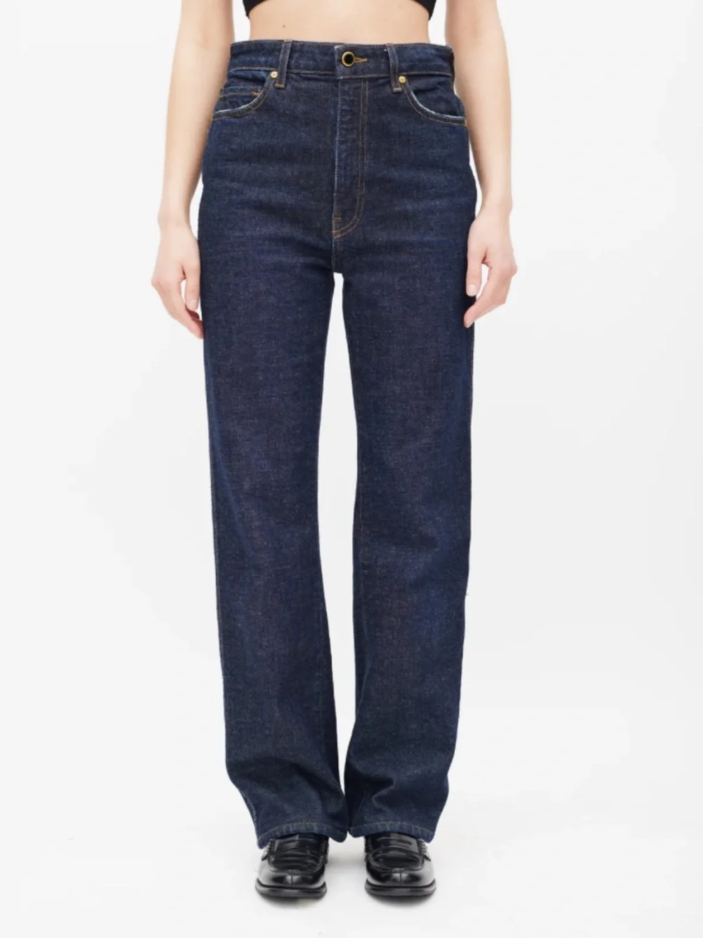 KHAITE Danielle jeans (dark wash) - Picture 1 of 9